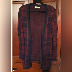 Abercrombie plaid cardigan